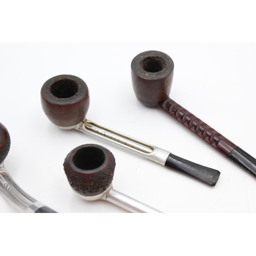 1336 - Four assorted vintage estate smoking pipes to include Falcon, Alco, Rocket etc.