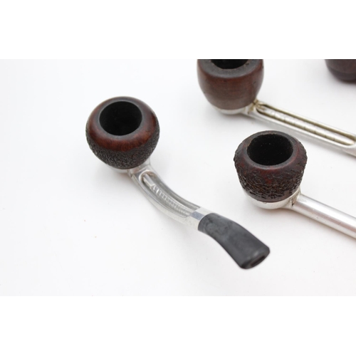 1336 - Four assorted vintage estate smoking pipes to include Falcon, Alco, Rocket etc.