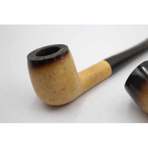 1337 - Three vintage Meerschaum Estate smoking pipes