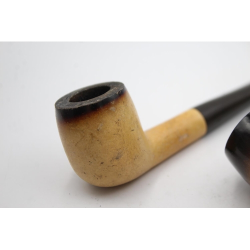 1337 - Three vintage Meerschaum Estate smoking pipes