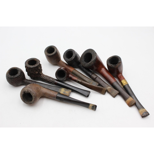 1348 - Eight assorted vintage Estate smoking pipes to include Duncan, Hardcastle, Ben Wade etc.