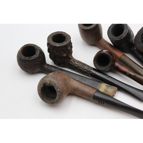 1348 - Eight assorted vintage Estate smoking pipes to include Duncan, Hardcastle, Ben Wade etc.