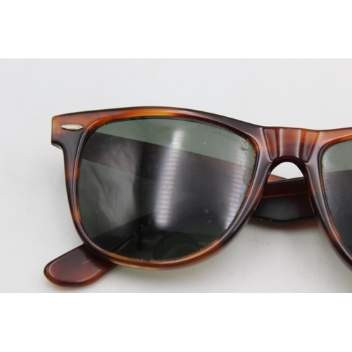 274 - A pair of vintage unisex Bausch & Lomb Ray-Ban Wayfarer II faux tortoiseshell sunglasses