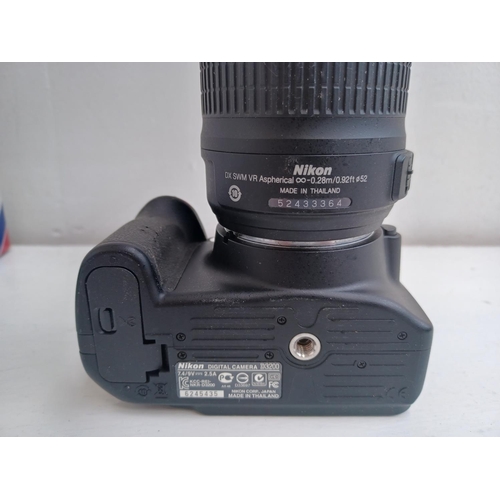 511 - Two items, one Nikon D3200 DSLR fitted with Nikkor AF-S DX 18-55mm 1:3.5-5.6G VR lens and one boxed ... 