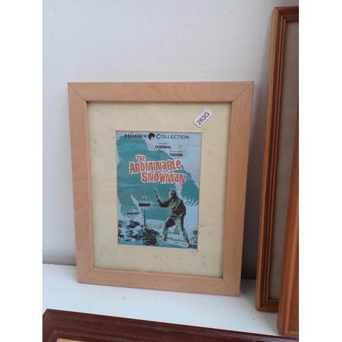 523 - A collection of movie and theatre memorabilia to include framed Fort Apache poster, Piccadilly Hayri... 