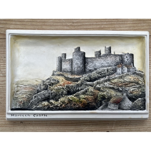 162 - Ten Bossons Ivorex hand painted chalkware wall plaques to include The Old Curiosity Shop, Newport Ar... 