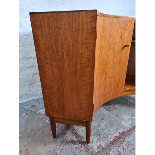 430 - A 1965 Greaves & Thomas teak two door corner cabinet - approx. 74cm high x 104cm wide x 78cm deep