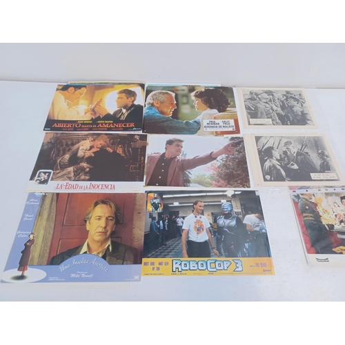 531 - A collection of lobby cards to include Bonnie et Clyde, Hell Bent For Glory, Walt Disney Les Adventu... 