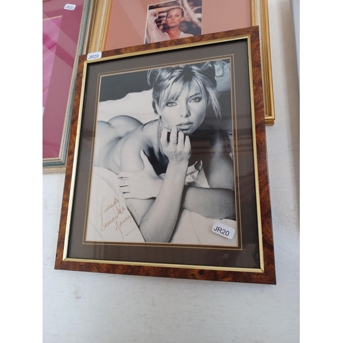 536 - A collection of seven framed signed photographs, some with certificates of authenticity to include L... 