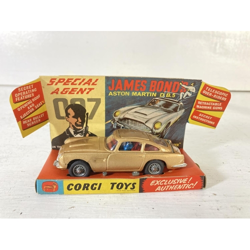 215 - A boxed Corgi 261 Special Agent 007 James Bond's Aston Martin DB5 diecast model vehicle