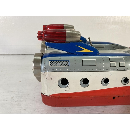 219 - A 1960s Japanese TN Nomura tin plate battery operated Sky Patrol model vehicle - approx. 15cm high x... 