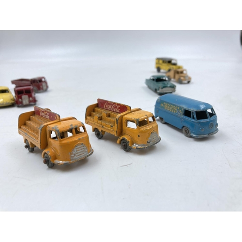 253B - Eleven 1950s Matchbox Lesney diecast model vehicles to include Volkswagen No.34, Ford Zodiac No.33, ... 