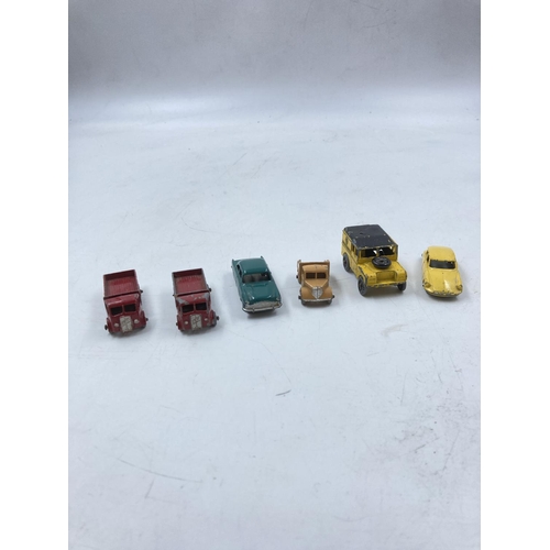 253B - Eleven 1950s Matchbox Lesney diecast model vehicles to include Volkswagen No.34, Ford Zodiac No.33, ... 