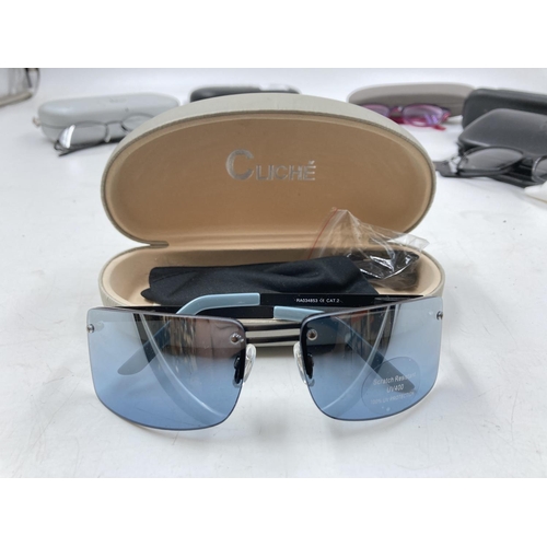 272 - Six cased reading and sunglasses comprising Dolce & Gabbana reading glasses, Guess prescription sung... 