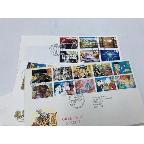 299 - A collection of assorted First Day covers to include Punch and Judy, Comedians, Science Fiction, Tal... 