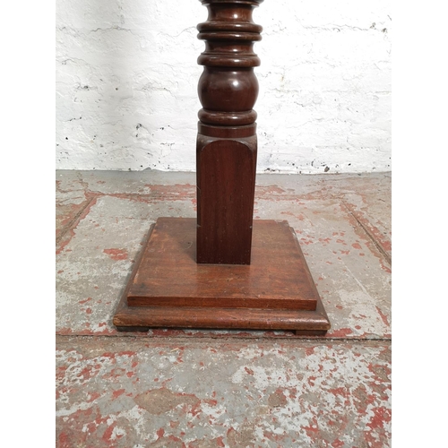 359 - An early/mid 20th century mahogany torchère - approx. 103cm high x 24cm in diameter