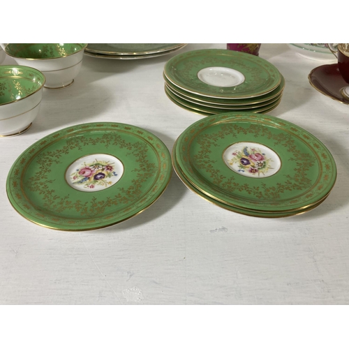 37 - A collection of assorted china to include twelve Royal Worcester Z1489 hand painted cups, saucers an... 