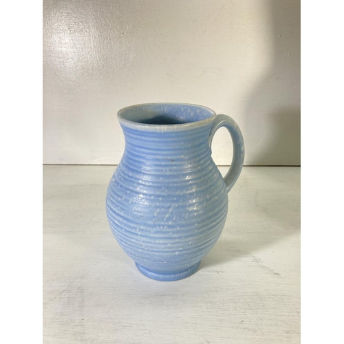 39 - A collection of 20th century ceramics to include Royal Cauldon blue glazed jug, studio pottery etc.