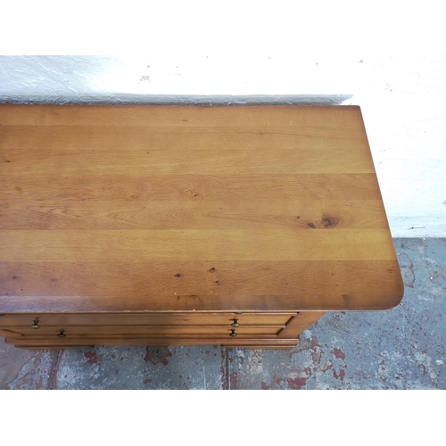 441 - An Arighi Bianchi French oak chest of three drawers with upper secret drawer - approx. 95cm high x 1... 