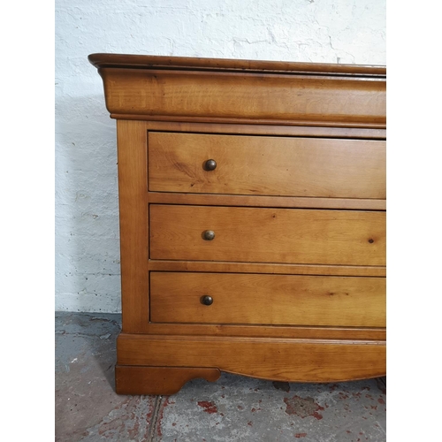 441 - An Arighi Bianchi French oak chest of three drawers with upper secret drawer - approx. 95cm high x 1... 