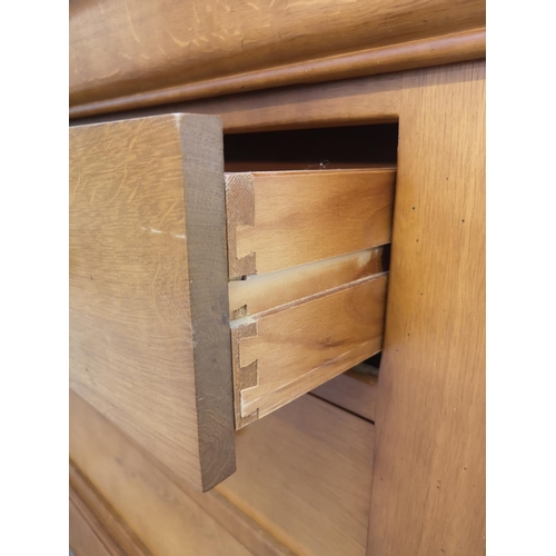 441 - An Arighi Bianchi French oak chest of three drawers with upper secret drawer - approx. 95cm high x 1... 