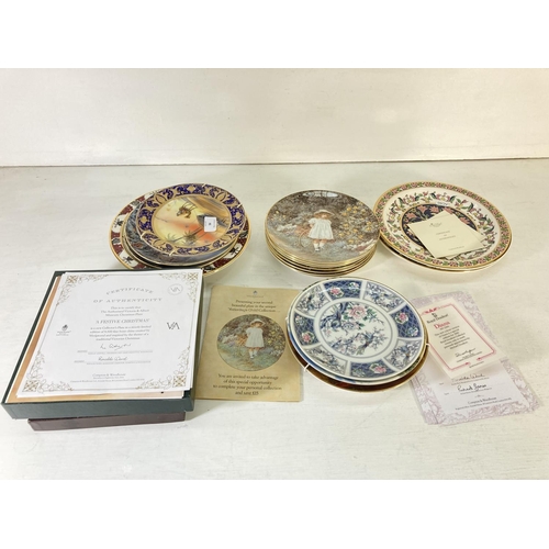 46 - A collection of assorted ceramic collectors plates to include Wedgwood The Victoria and Albert Museu... 