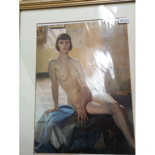 507 - A collection of various pictures to include Winston Churchill print, Petra: Al Khazneh nude lady lit... 