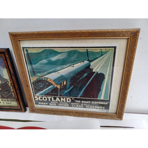 539 - A collection of railway posters to include Glasgow District Subway, Liverpool Overhead Railway, New ... 