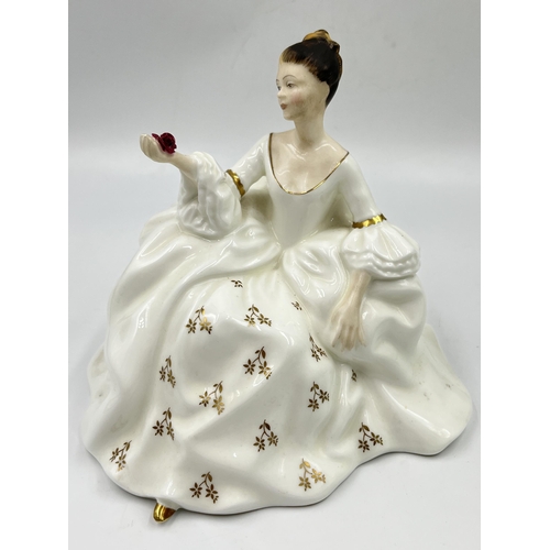 32B - Three Royal Doulton figurines comprising My Love HN 2339, Autumn Breezes HN 1913 and Falstaff HN 205... 