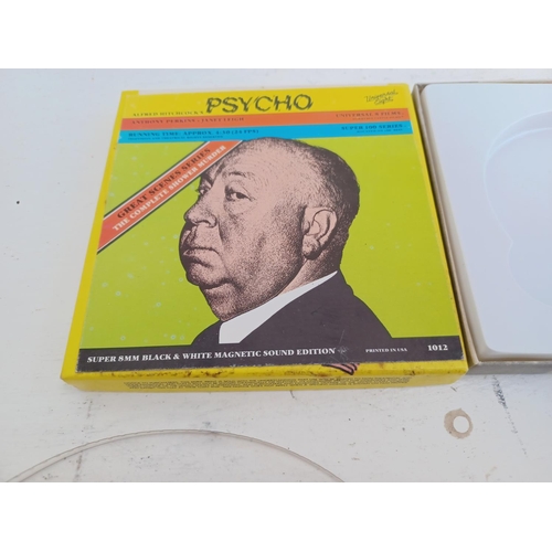 542 - Two boxed 8mm cine films, one Alfred Hitchcock's Psycho Super8 black and white magnetic sound editio... 