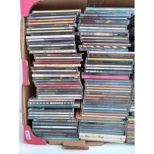 554 - Two boxes containing a collection of CD singles to include Willy Mason, The Magic Numbers, Manic Str... 