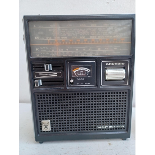 579 - Two Grundig 4-band radios, one Elite Boy 500 and one Yacht Boy 1100