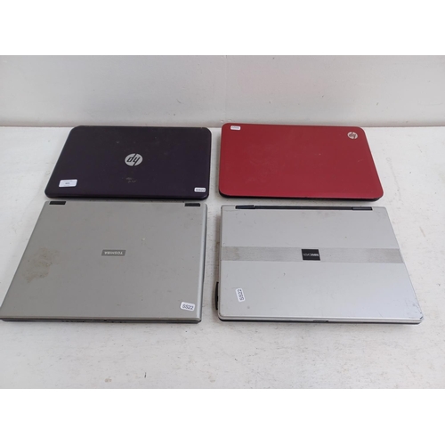 601 - Four laptops, one HP 15-G094SA, one HP (at fault), one Maxdata Vista Home Basic and one Toshiba Vist... 