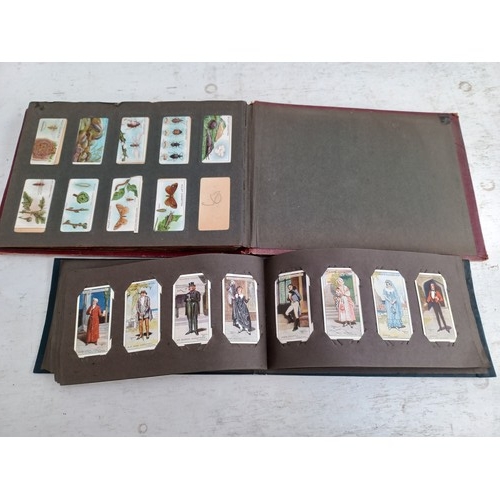 295 - A collection of vintage cigarette card albums to include Wills's Roses, Garden Life, Aviation, Crick... 