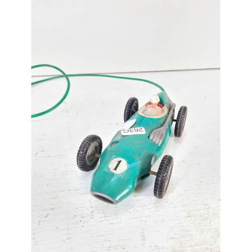 84 - A vintage Empire Made Toys battery operated Vanwall racing car