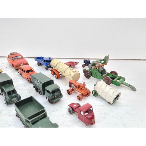 88A - A collection of assorted vintage diecast model vehicles to include Dublo Dinky Bedford lorry, Corgi ... 