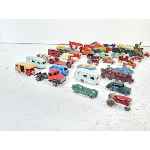 88A - A collection of assorted vintage diecast model vehicles to include Dublo Dinky Bedford lorry, Corgi ... 