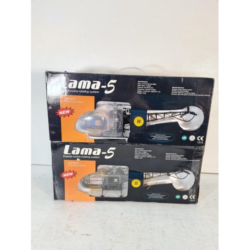 94 - Two boxed Lama-5 100% RTF professional edition remote control coaxial helicopters