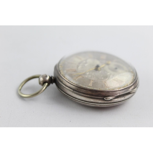 1081 - A Victorian hallmarked London silver key wind pocket watch, dated 1863 - approx. gross weight 101.6 ... 