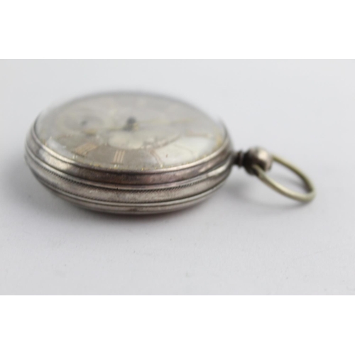 1081 - A Victorian hallmarked London silver key wind pocket watch, dated 1863 - approx. gross weight 101.6 ... 