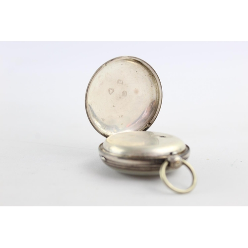 1081 - A Victorian hallmarked London silver key wind pocket watch, dated 1863 - approx. gross weight 101.6 ... 