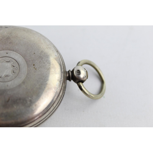 1081 - A Victorian hallmarked London silver key wind pocket watch, dated 1863 - approx. gross weight 101.6 ... 