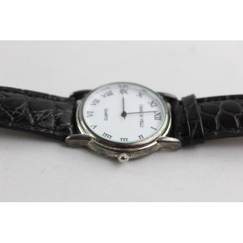 1082 - A Casa Di Velli hallmarked Edinburgh silver quartz men's wristwatch - approx. gross weight 35 grams