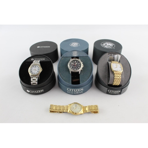 1087 - Four Citizen Eco Drive men's wristwatches