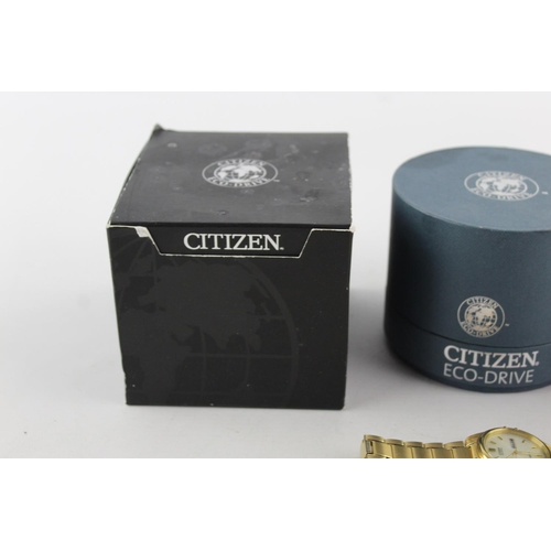 1087 - Four Citizen Eco Drive men's wristwatches