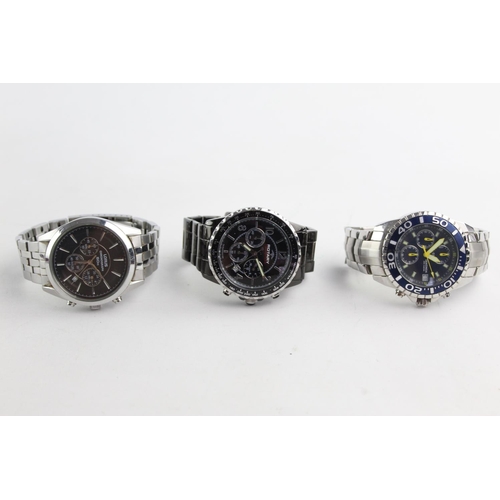 1093 - Three men's quartz wristwatches, one Rotary Aquaspeed, one Sekonda and one Lorus Chronagraph