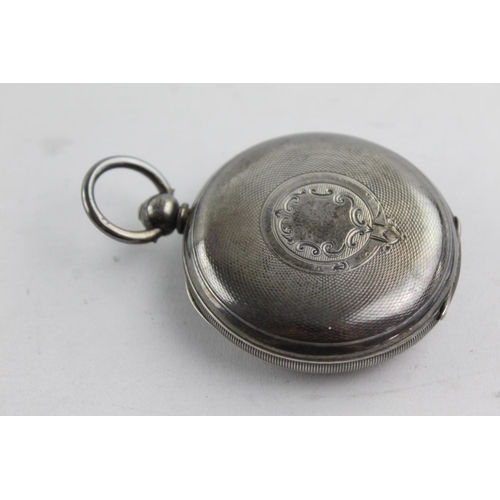 1094 - An Edwardian John Forrest of London hallmarked Chester silver cased full hunter key wind pocket watc... 