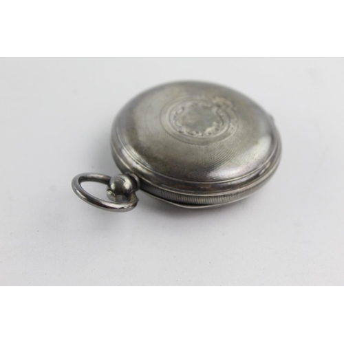 1094 - An Edwardian John Forrest of London hallmarked Chester silver cased full hunter key wind pocket watc... 