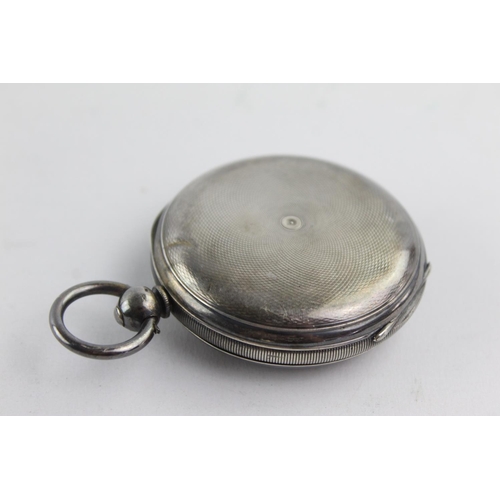 1094 - An Edwardian John Forrest of London hallmarked Chester silver cased full hunter key wind pocket watc... 