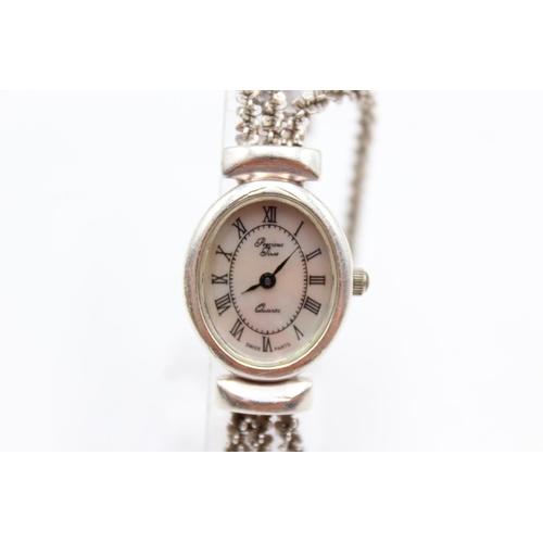 1099 - Two Precious Time .925 silver quartz women's wristwatches - approx. gross weight 59 grams